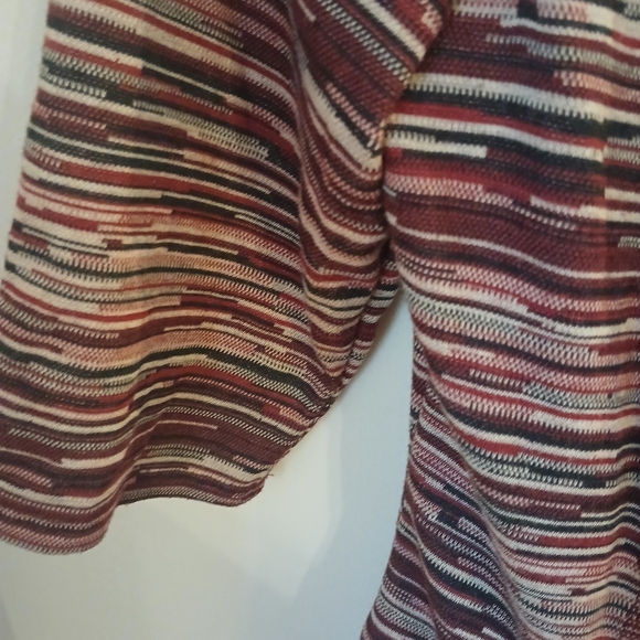 Luxology Women's  Lined Fit & Flare  Multi Color Strped Dress Size M - Picture 8 of 10